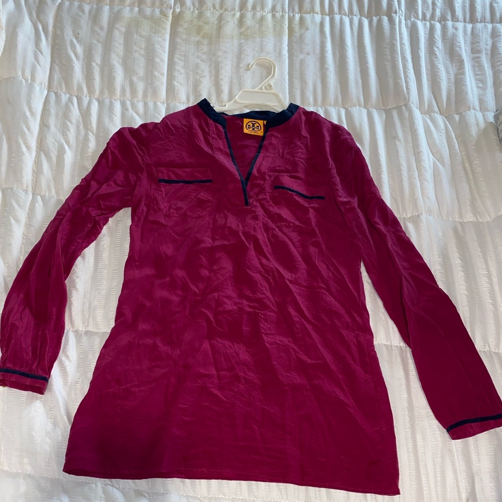 Size 6 Magenta Tory Burch Blouse